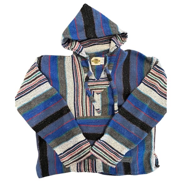 Earth Ragz Mens Herringbone Long Sleeve Kangaroo Pocket High Low Knit Hoodie XL - Picture 1 of 7